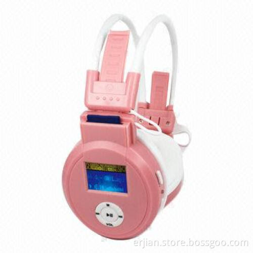 Fashionable Retractable SD Card Headphone with Rechargeable Battery